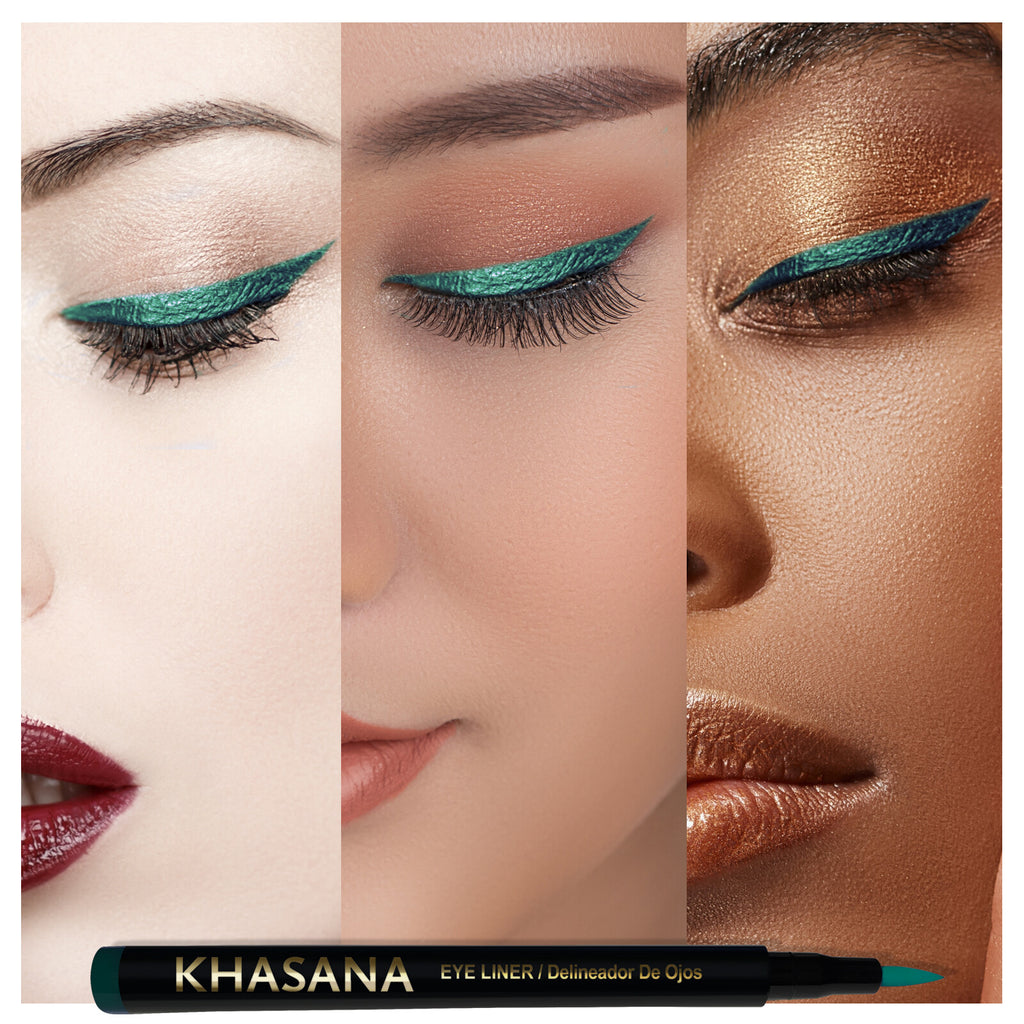 Khasana Advanced Liquid Eyeliner, Waterproof & No Skip Formula, 24 Hrs Longwear