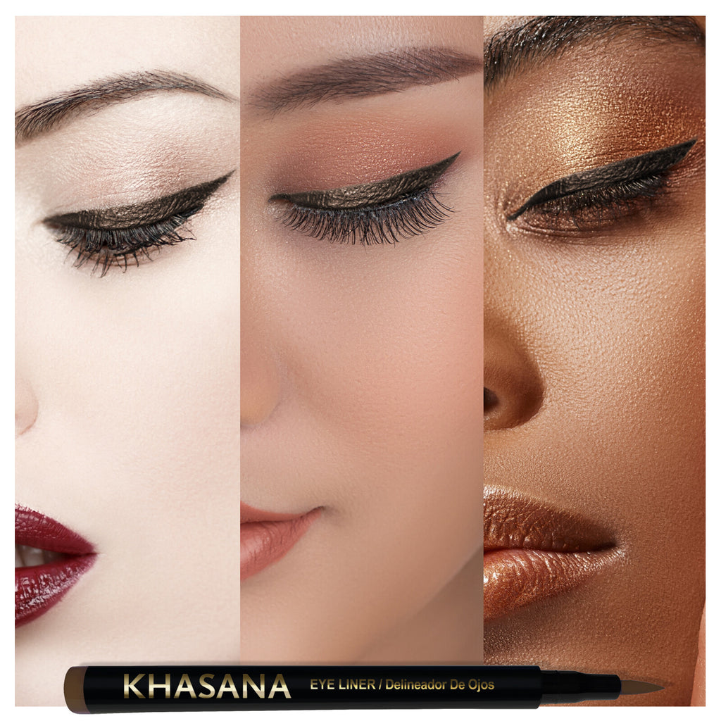 Khasana Advanced Liquid Eyeliner, Waterproof & No Skip Formula, 24 Hrs Longwear