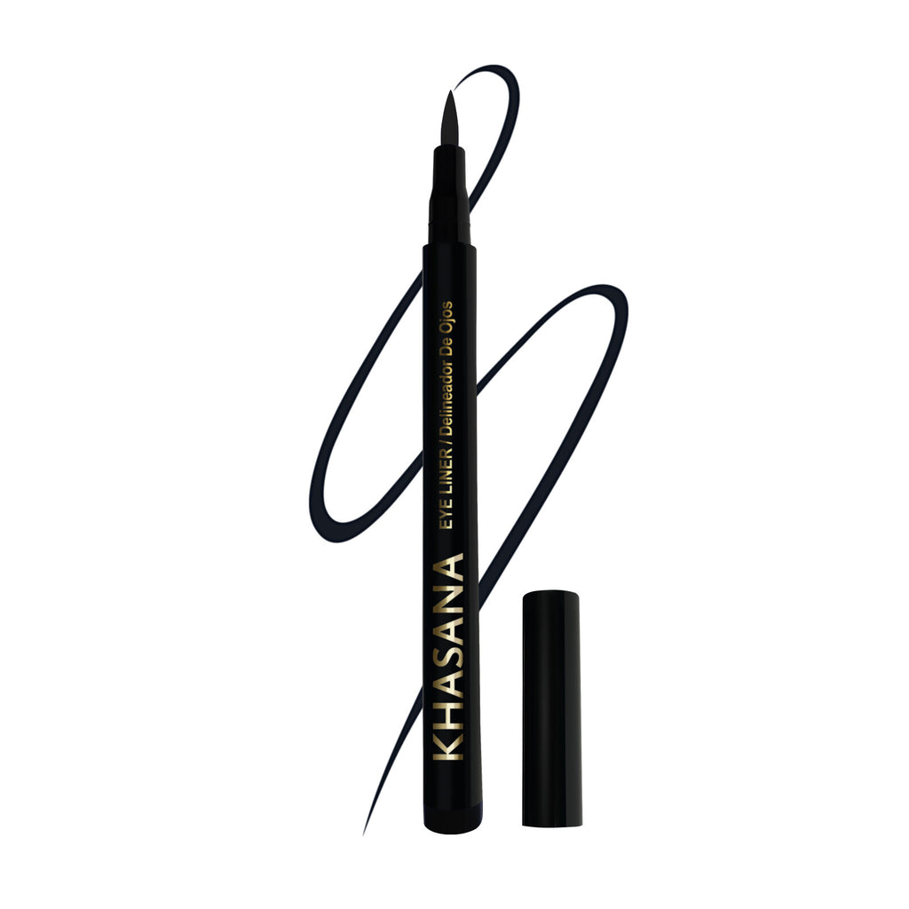 Khasana Advanced Liquid Eyeliner, Waterproof & No Skip Formula, 24 Hrs Longwear