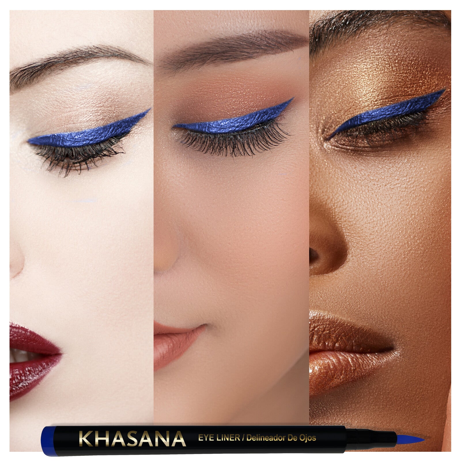 Khasana Advanced Liquid Eyeliner, Waterproof & No Skip Formula, 24 Hrs Longwear